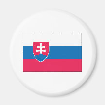 Slovakia Flag Refrigerator Magnets