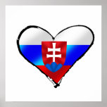 Slovakia love I heart Slovakia gifts for Slovaks Posters