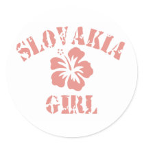 Slovakia Pink Girl stickers by repofcountries Slovakia Pink Girl stickers