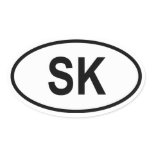 Slovakia "SK" stickers