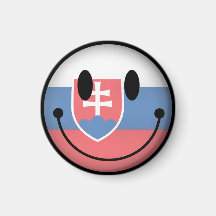 Slovakia Smiley Magnet