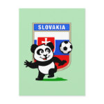 This adorable little panda is too cute! He's featured in front of a large flag from Slovakia and ready to play football and score some goals. This cute design is perfect for football players and soccer fans! You can totally customize this gift! Change the color, move the design around, add your own text or images -- make it your own!