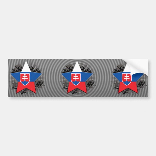 Slovakia Star Bumper Sticker