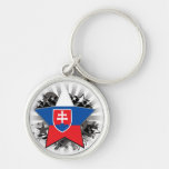 Slovakia Star Keychains