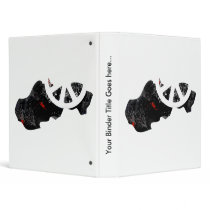 Slovakia Trendy Peace Sign with Slovak map Binder
