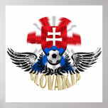 Slovakia Wings of Delight soccer football gifts Print