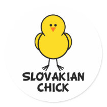 Slovakian Chick stickers by chicktshirts8 Slovakian Chick stickers