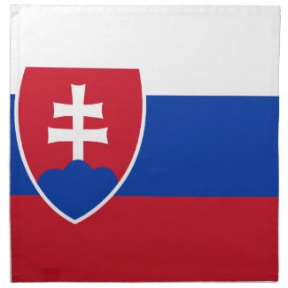 Slovakian Flag Cloth Napkin