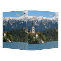 Slovenia, Bled, Lake Bled, Bled Island, Bled 2 Vinyl Binders
