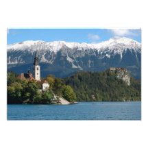 Slovenia, Bled, Lake Bled, Bled Island, Bled 2 Photographic Print