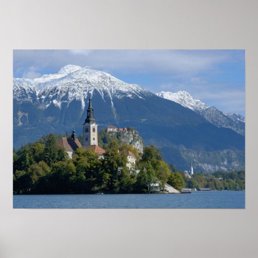 Slovenia, Bled, Lake Bled, Bled Island, Bled Posters