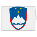 Slovenia coat of arms cards
