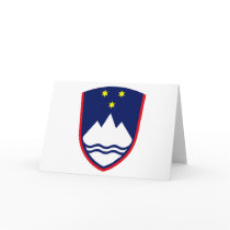 Slovenia Coat of Arms Greeting Card by FlagTshirts Slovenia Coat of Arms Greeting Card