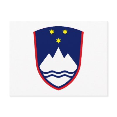 Slovenia Coat of Arms Postcard by FlagTshirts