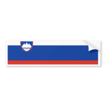 Slovenia Flag bumper stickers by coolcountry Slovenia Flag bumper stickers