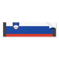 Slovenia Flag bumper stickers by coolcountry Slovenia Flag bumper stickers