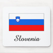 Slovenia Flag Design mousepads