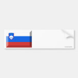 Slovenia Flag Jewel Bumper Sticker