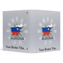 Slovenia Flag Map 2.0 3 Ring Binders