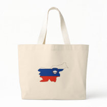 Slovenia flag map bags