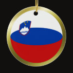 Slovenia Fisheye Flag Ornament