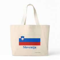Slovenia Flag with Name in Slovenian bags