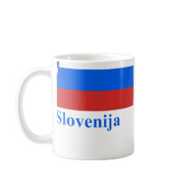 Slovenia Flag with Name in Slovenian mugs by Vexillophile Slovenia Flag with Name in Slovenian mugs