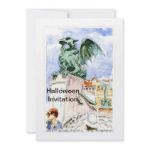 Slovenia Gargoyle Invitation