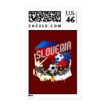 Slovenia Grunge Soccer football celebration postage