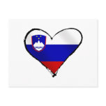 Slovenia Love - I heart Slovenia flag gifts Post Card