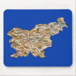 Slovenia Map Mousepad