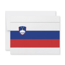 Slovenia National Flag Personalized Announcements