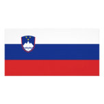 Slovenia National Flag Photo Card