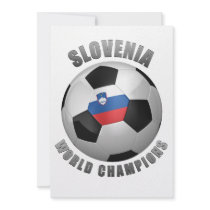 SLOVENIA SOCCER CHAMPIONS CUSTOM INVITATIONS