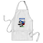 This adorable little panda is too cute! He's featured in front of a large flag from Slovenia and ready to play football and score some goals. This cute design is perfect for football players and soccer fans! You can totally customize this gift! Change the color, move the design around, add your own text or images -- make it your own!