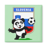 This adorable little panda is too cute! He's featured in front of a large flag from Slovenia and ready to play football and score some goals. This cute design is perfect for football players and soccer fans! You can totally customize this gift! Change the color, move the design around, add your own text or images -- make it your own!