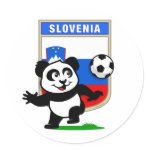 This adorable little panda is too cute! He's featured in front of a large flag from Slovenia and ready to play football and score some goals. This cute design is perfect for football players and soccer fans! You can totally customize this gift! Change the color, move the design around, add your own text or images -- make it your own!