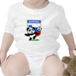 This adorable little panda is too cute! He's featured in front of a large flag from Slovenia and ready to play football and score some goals. This cute design is perfect for football players and soccer fans! You can totally customize this gift! Change the color, move the design around, add your own text or images -- make it your own!