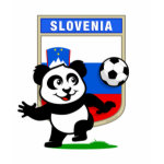 This adorable little panda is too cute! He's featured in front of a large flag from Slovenia and ready to play football and score some goals. This cute design is perfect for football players and soccer fans! You can totally customize this gift! Change the color, move the design around, add your own text or images -- make it your own!
