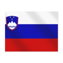 slovenian flag of Slovenia for Slovene speakers postcards