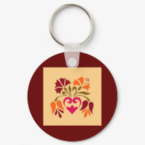 Slovenian Folk Art Keychain