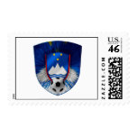 Slovenija Futbal Nogomet dark emblem Stamps