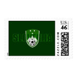 Slovenija green logo radical soccer emblem postage