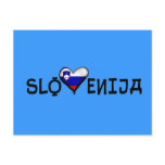 Slovenija love heart of Slovenia gifts Post Card