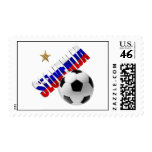 Slovenija soccer star soccer ball Slovenia logo postage