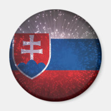 Slovensko vlajka fridge magnets