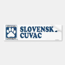 SLOVENSKY CUVAC_blue Bumper Stickers