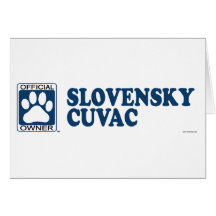 SLOVENSKY CUVAC_blue Greeting Cards
