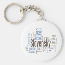 Slovensky Cuvac Keychains