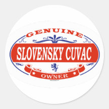 SLOVENSKY CUVAC_ ROUND STICKER